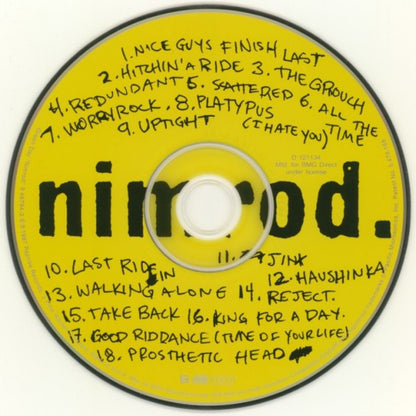 Green Day : Nimrod. (HDCD, Album, Club)