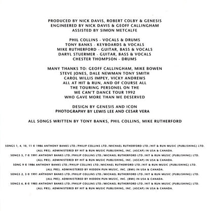 Genesis : Live / The Way We Walk (Volume One: The Shorts) (CD, Album)