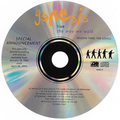 Genesis : Live / The Way We Walk (Volume One: The Shorts) (CD, Album)