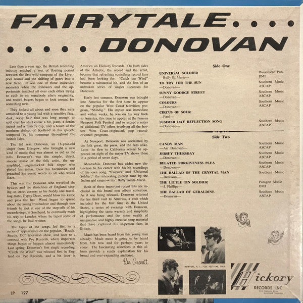 Donovan : Fairytale (LP, Album)