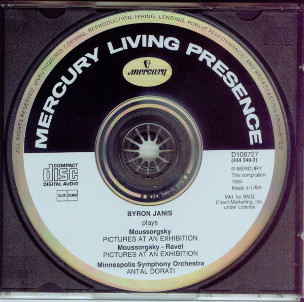 Byron Janis Plays Moussorgsky* : Pictures At An Exhibition (CD, Comp, Club)