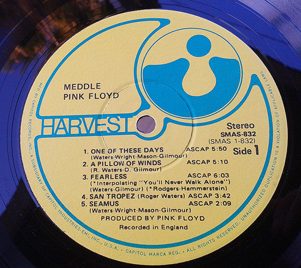 Pink Floyd : Meddle (LP, Album, RE, Win)