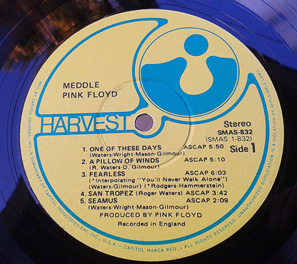 Pink Floyd : Meddle (LP, Album, RE, Win)