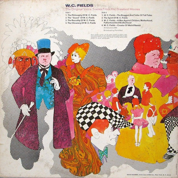 W.C. Fields : The Original Voice Tracks From His Greatest Movies (LP, Album, Comp, Gat)