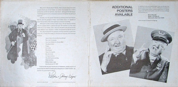W.C. Fields : The Original Voice Tracks From His Greatest Movies (LP, Album, Comp, Gat)