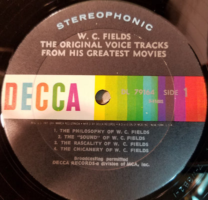 W.C. Fields : The Original Voice Tracks From His Greatest Movies (LP, Album, Comp, Gat)
