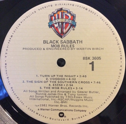 Black Sabbath : Mob Rules (LP, Album)