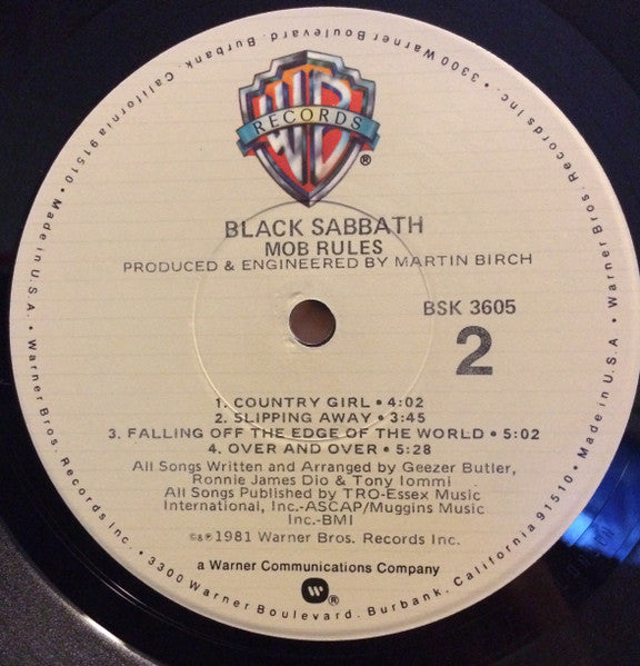 Black Sabbath : Mob Rules (LP, Album)
