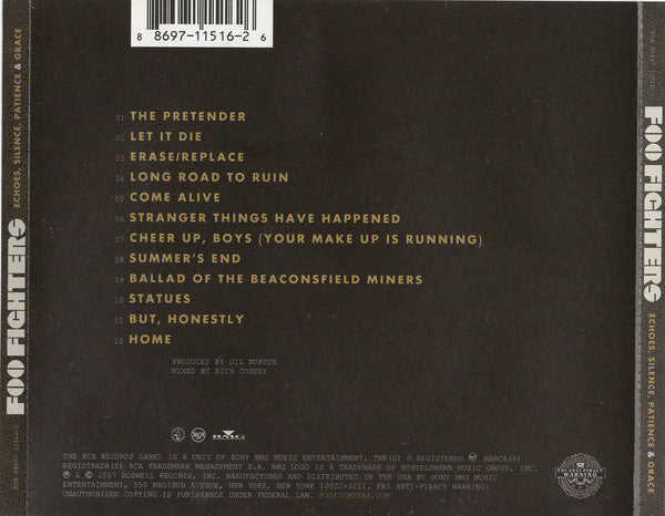 Foo Fighters : Echoes, Silence, Patience & Grace (CD, Album, Son)