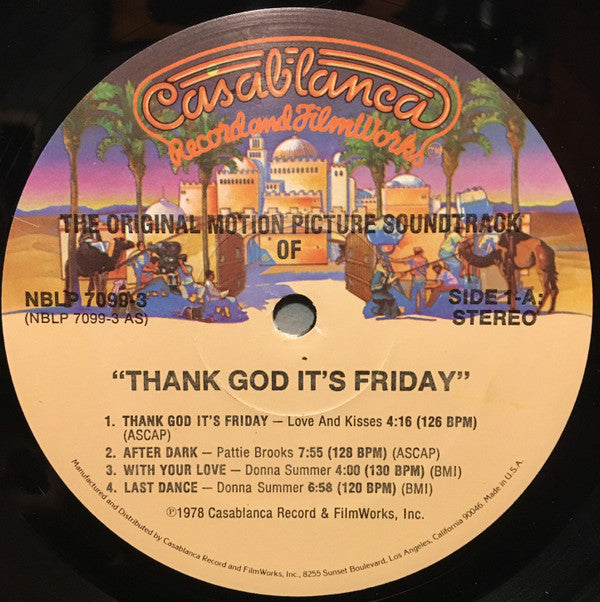 Various : Thank God It's Friday (The Original Motion Picture Soundtrack) (2xLP, Album, Als + 12", S/Sided)