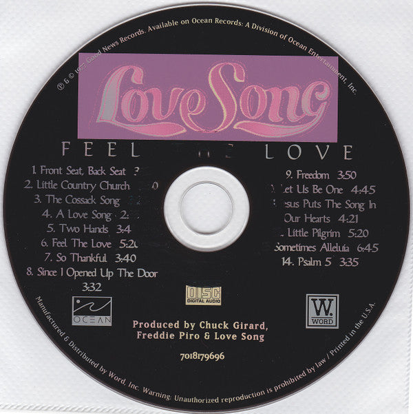 Love Song : Feel The Love (CD, Album, RE)