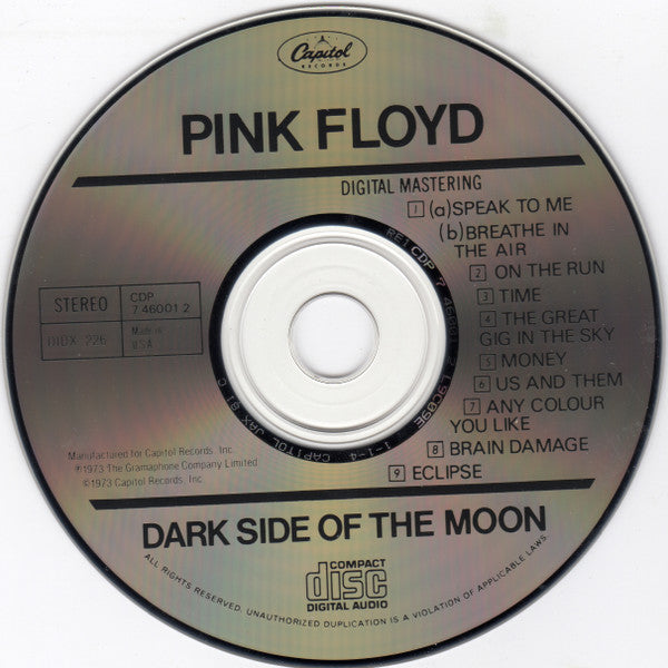 Pink Floyd : The Dark Side Of The Moon (CD, Album, RE)