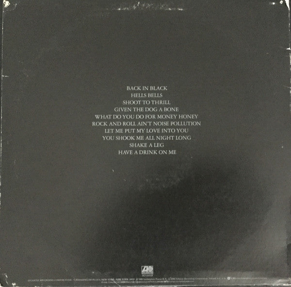 AC/DC : Back In Black (LP, Album, Gra)