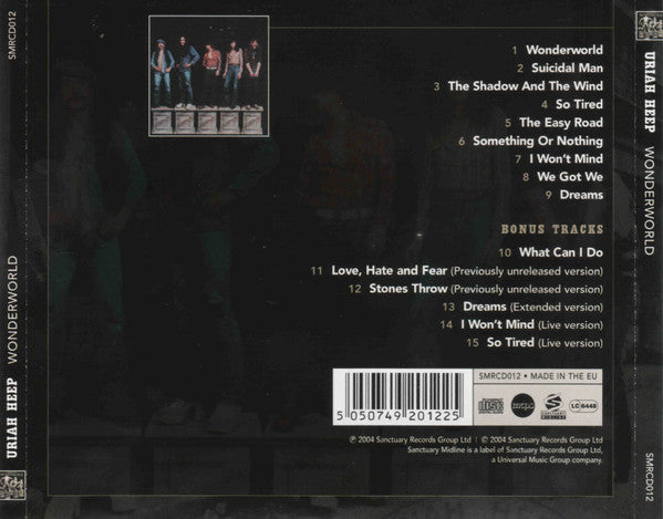 Uriah Heep : Wonderworld (CD, Album, Dlx, RE, RM, Exp)