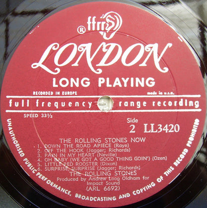The Rolling Stones : The Rolling Stones, Now! (LP, Album, Mono, ARC)