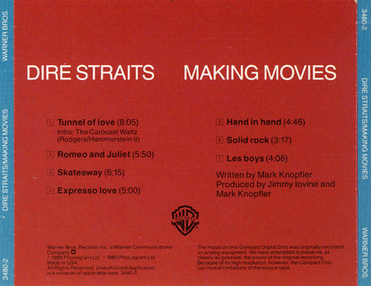 Dire Straits : Making Movies (CD, Album, RE)