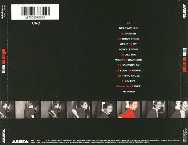 Dido : No Angel (CD, Album, Club)
