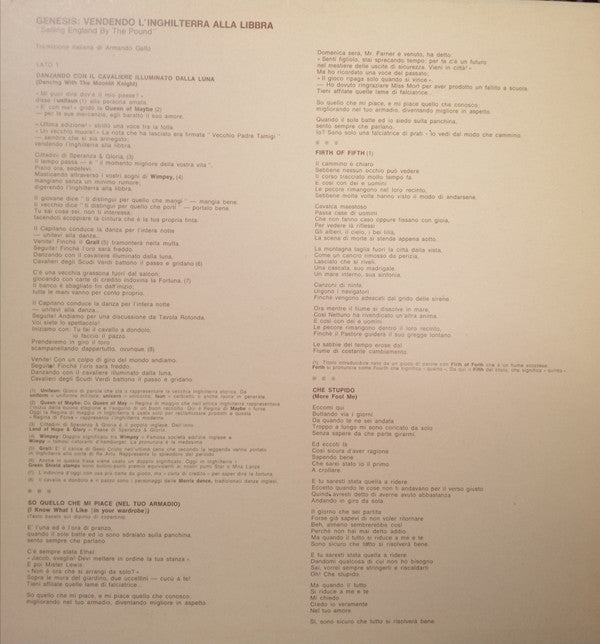 Genesis : Selling England By The Pound (LP, Album, Gat)