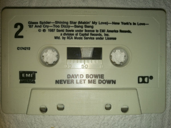 David Bowie : Never Let Me Down (Cass, Album, Club)