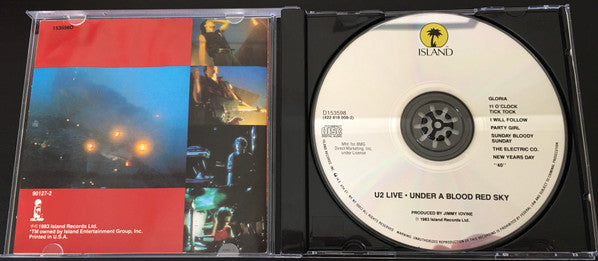 U2 : Live / Under A Blood Red Sky (CD, Album, Club, BMG)