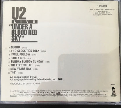 U2 : Live / Under A Blood Red Sky (CD, Album, Club, BMG)