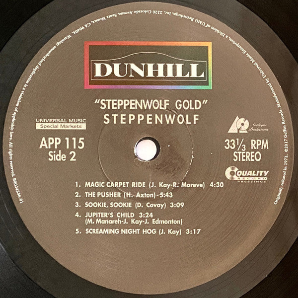 Steppenwolf : Gold (Their Great Hits) (LP, Comp, Ltd, RE, 200)