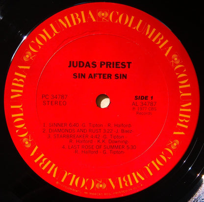 Judas Priest : Sin After Sin (LP, Album, Pit)