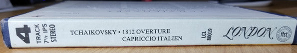 Tchaikovsky*, Kenneth Alwyn Conducting The London Symphony Orchestra And The Band Of The Grenadier Guards : 1812 Overture Op. 49 / Capriccio Italien, Op. 45 (Reel, 4tr Stereo, 7" Reel, Album, Lar)