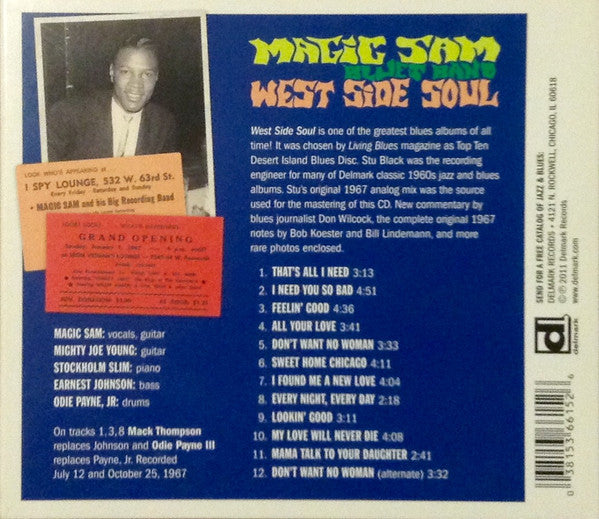 Magic Sam Blues Band : West Side Soul (CD, Album, RE)