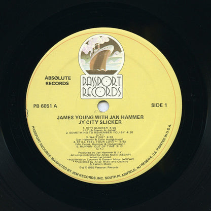 James Young (3) With Jan Hammer : City Slicker (LP, Album)