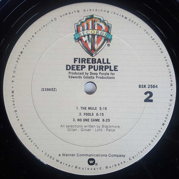 Deep Purple : Fireball (LP, Album, RE)