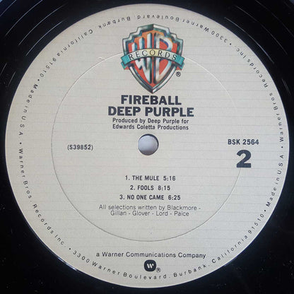 Deep Purple : Fireball (LP, Album, RE)