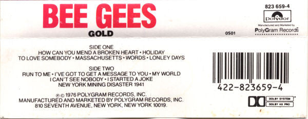 Bee Gees : Gold (Cass, Comp, RE, Tra)