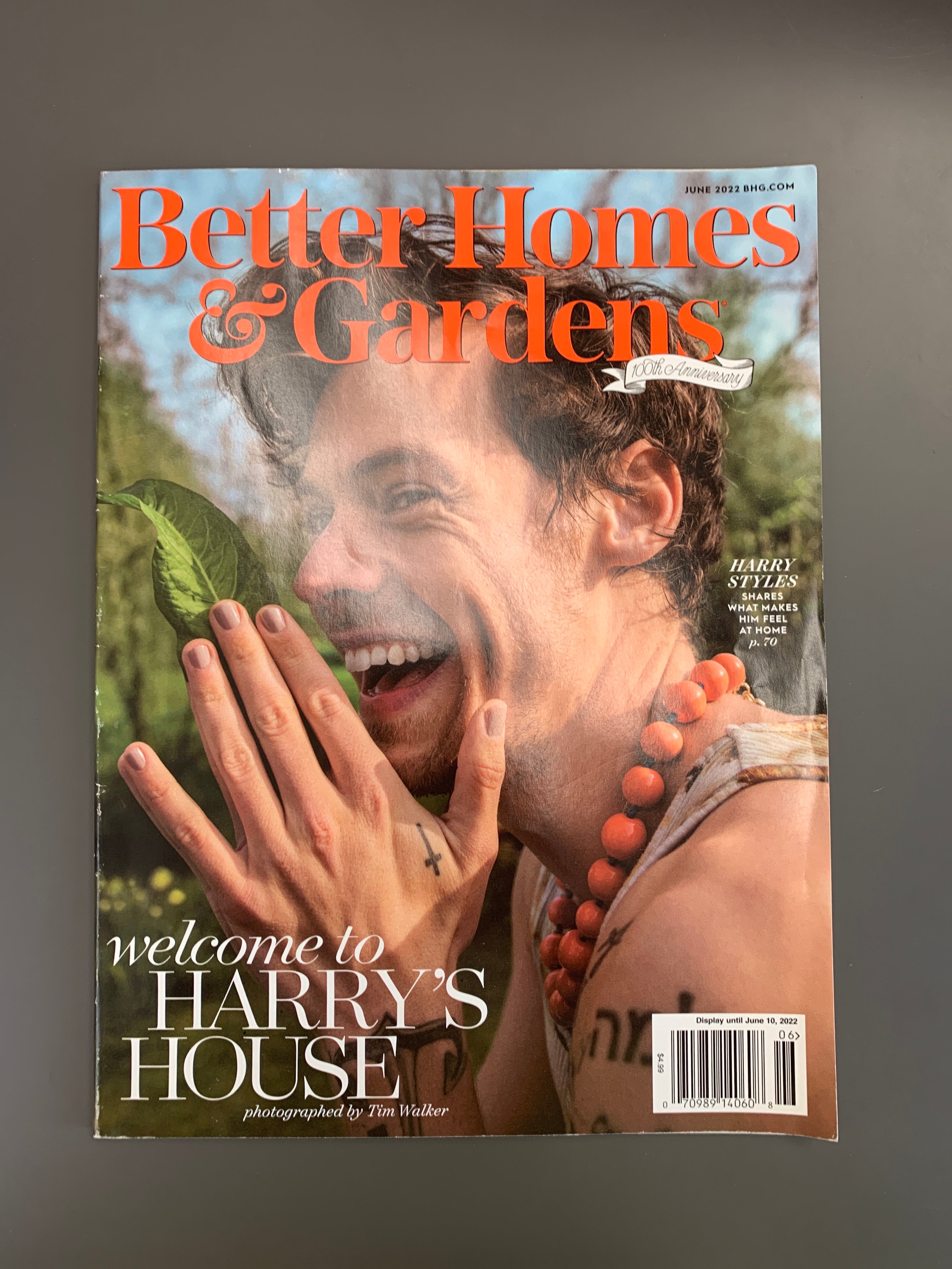 Harry Styles Better Homes & Gardens Magazine