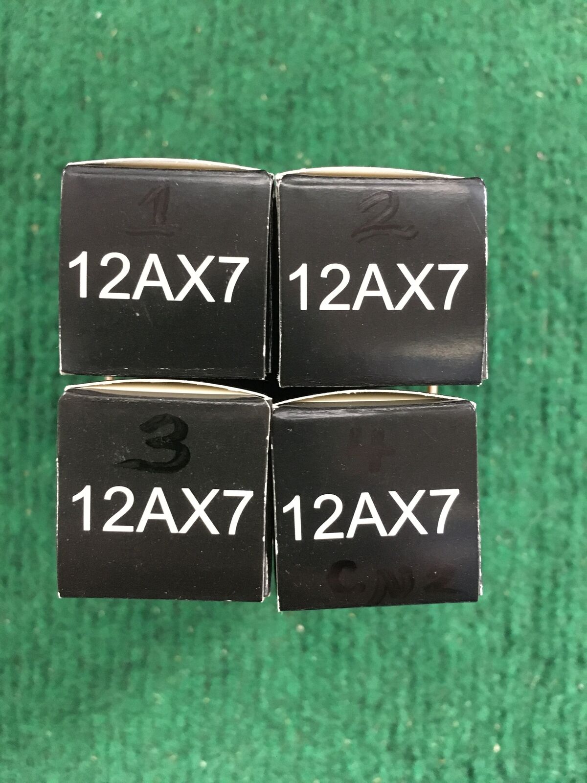 Electro-Harmonix * 12AX7 Tubes * Quad * Tested 120/130 130/130 130/125 118/125