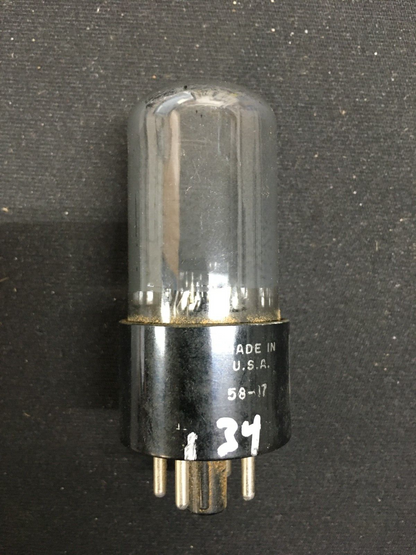 RCA 6V6GT Vacuum Tube * Gray Glass * Tested 83