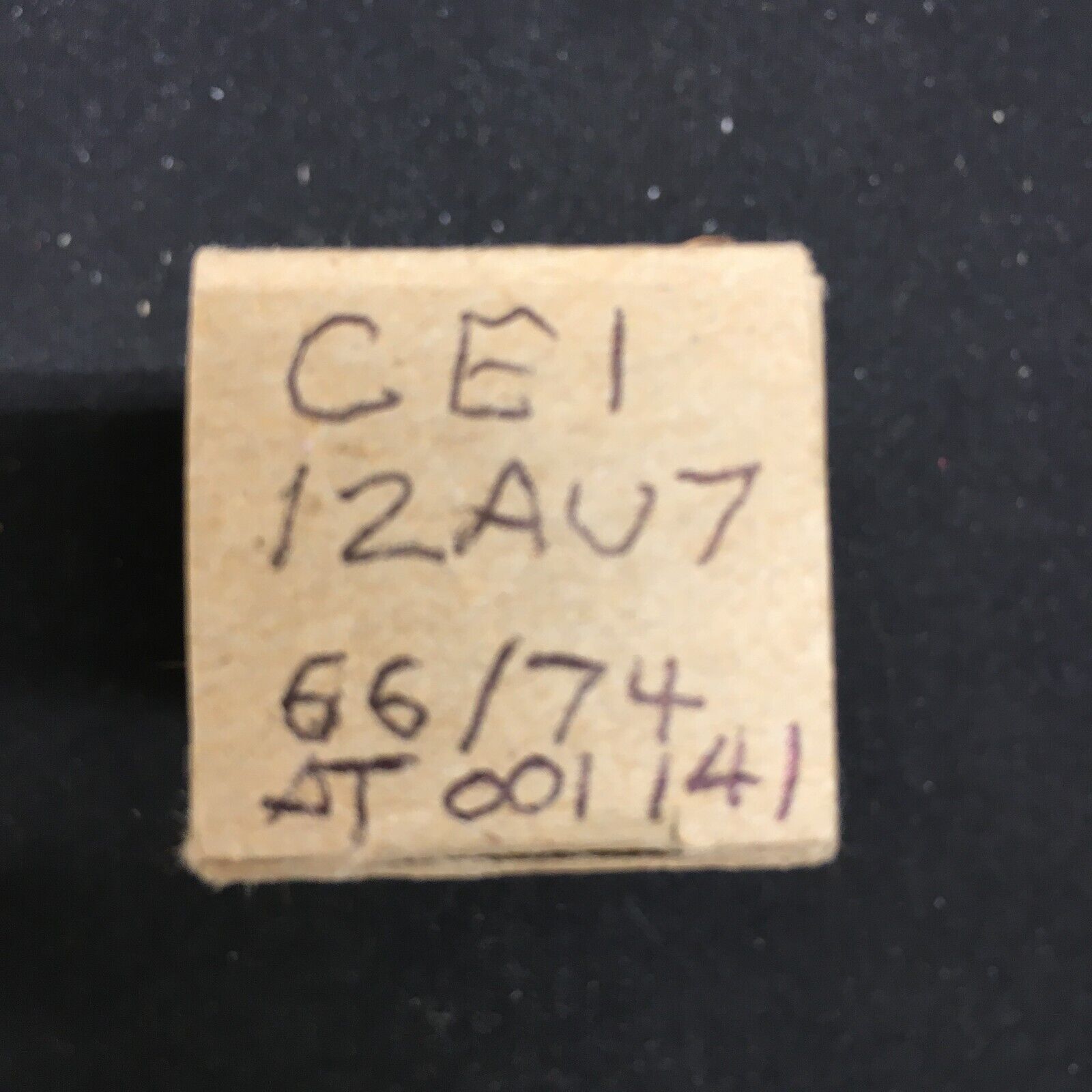 CEI 12AU7 Vacuum Tube * Tested 66%/74%