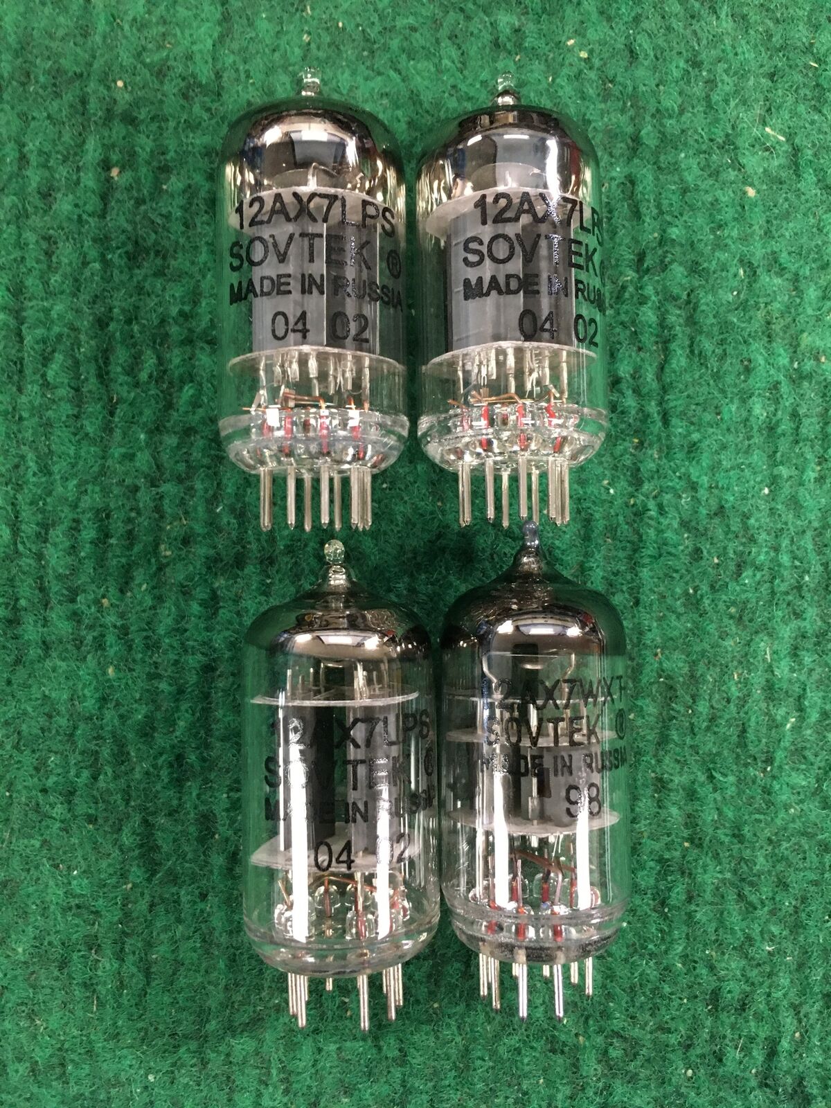 Sovtek * 12AX7 Tubes * Quad * Tested 128/120 125/125 130/130 105/100