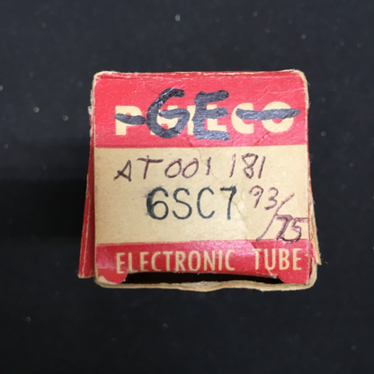 GE 12SC7 (Metal) Vacuum Tube * Tested 93/75%