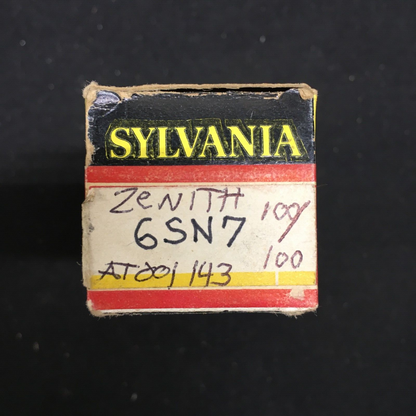 Zenith 6SN7GTB Vacuum Tube * Tested 100%/100%