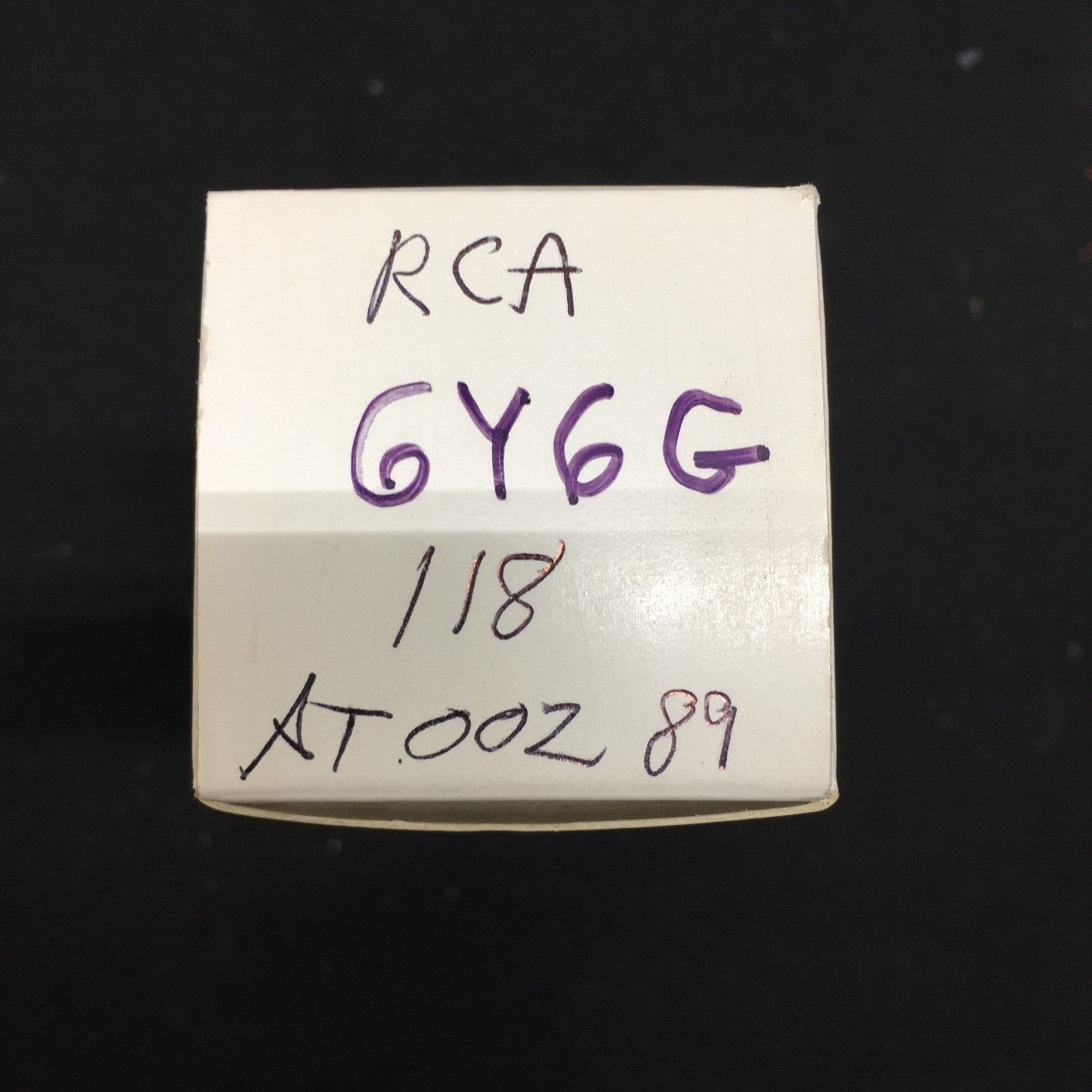 RCA 6Y6G Vacuum Tube * Tested 118%