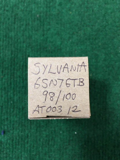 Sylvania 6SN7GTB  Vacuum Tube * Tested 98%/100%