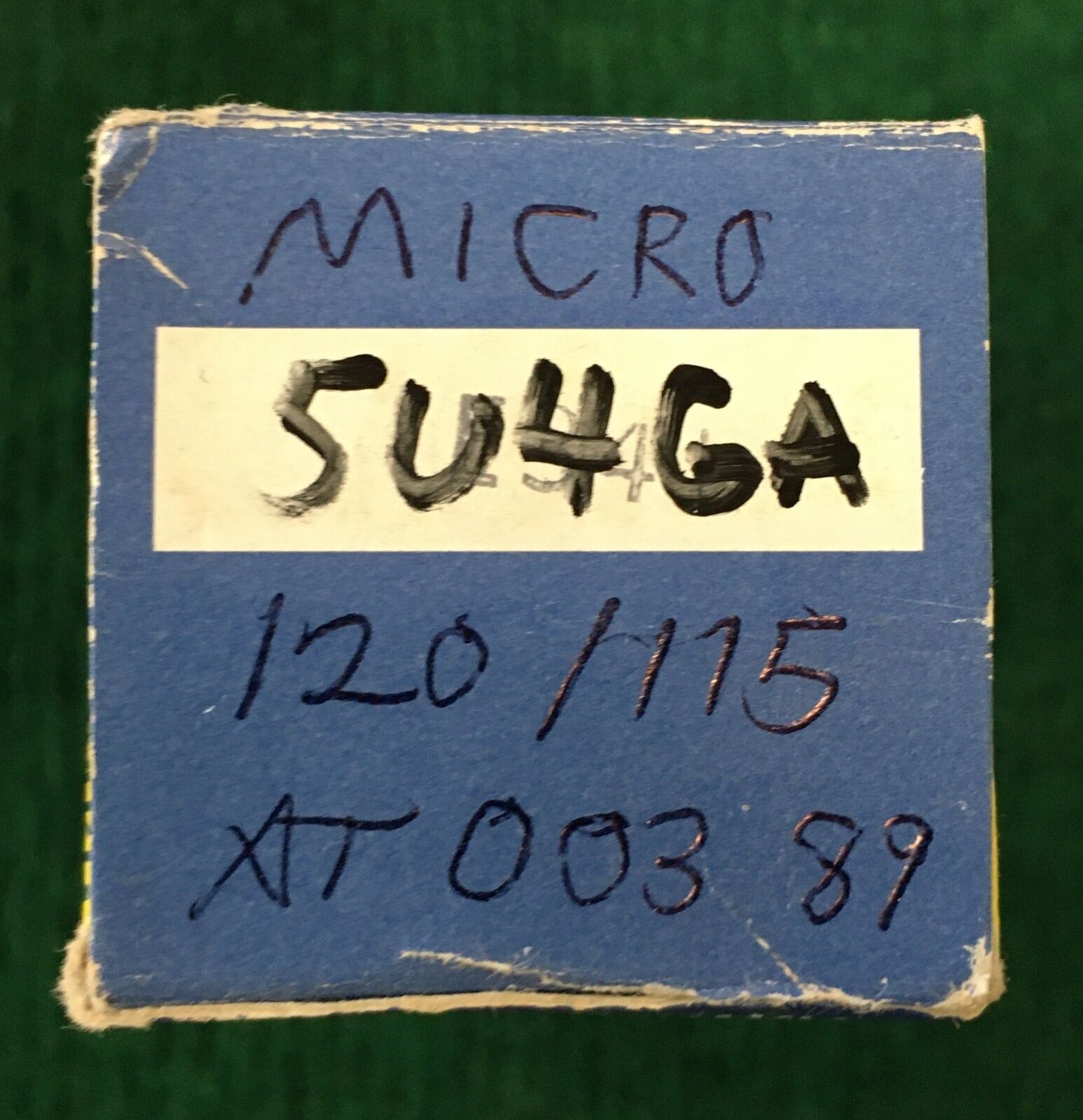 Micro 5U4GA Tube * Tested 120/115