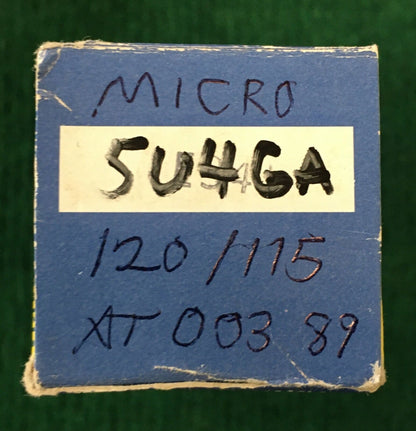 Micro 5U4GA Tube * Tested 120/115