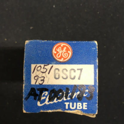 GE 12SC7 (Metal) Vacuum Tube * Tested 105/93%