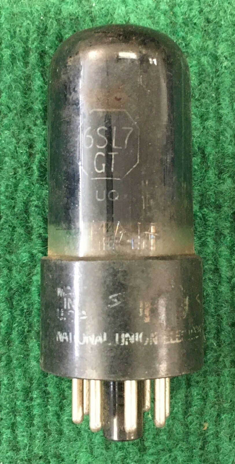 National Union * 6SL7GT Tube * Black Glass * Tested 75/92