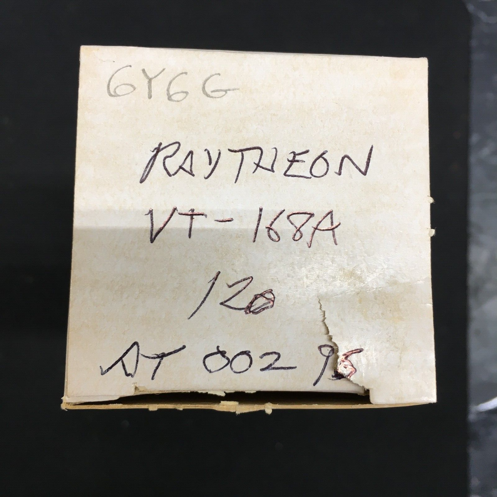 Raytheon 6Y6G Vacuum Tube * Tested 120%