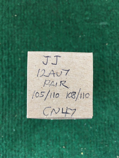 JJ * 12AU7/ECC82 Tube * Pair * Tested 105/110 108/110
