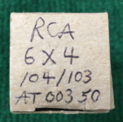 RCA 6X4 Tube * Tested 104%/103%