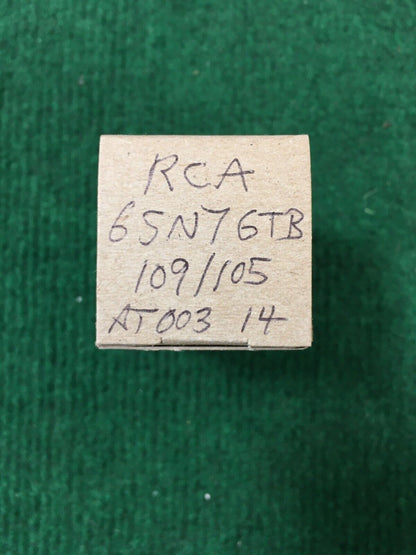 RCA 6SN7GTB  Vacuum Tube * Tested 109%/105%